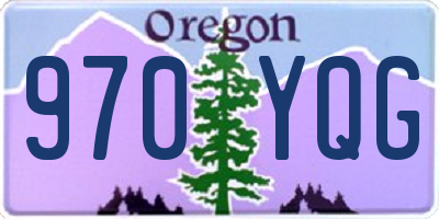 OR license plate 970YQG