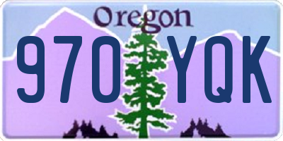 OR license plate 970YQK