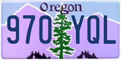 OR license plate 970YQL