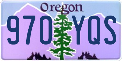 OR license plate 970YQS