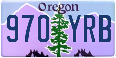 OR license plate 970YRB