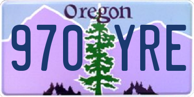 OR license plate 970YRE