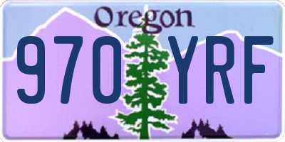 OR license plate 970YRF