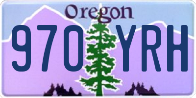 OR license plate 970YRH