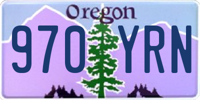 OR license plate 970YRN