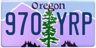 OR license plate 970YRP