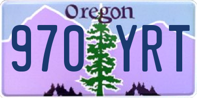 OR license plate 970YRT