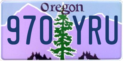 OR license plate 970YRU