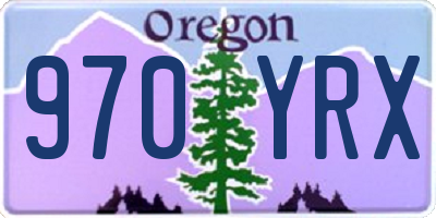 OR license plate 970YRX