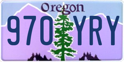 OR license plate 970YRY