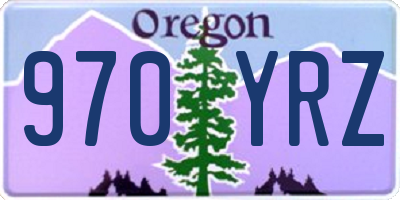 OR license plate 970YRZ