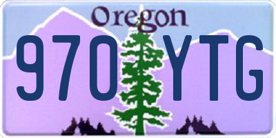 OR license plate 970YTG