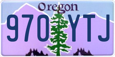 OR license plate 970YTJ