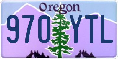 OR license plate 970YTL