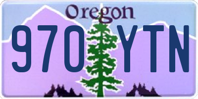 OR license plate 970YTN