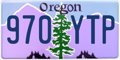 OR license plate 970YTP