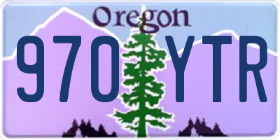 OR license plate 970YTR