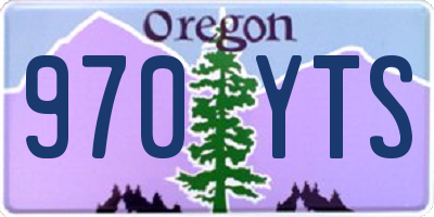 OR license plate 970YTS