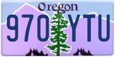 OR license plate 970YTU