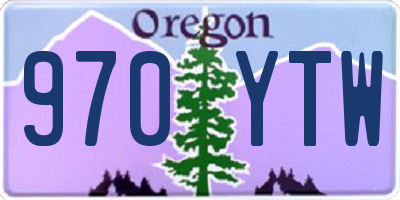 OR license plate 970YTW