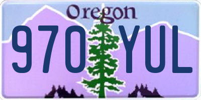 OR license plate 970YUL