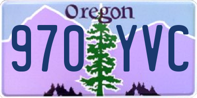 OR license plate 970YVC