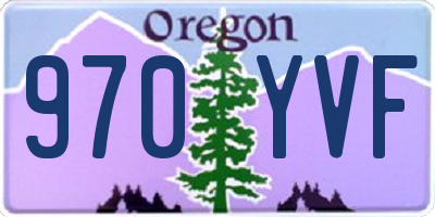 OR license plate 970YVF