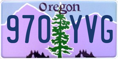 OR license plate 970YVG
