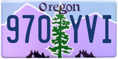 OR license plate 970YVI