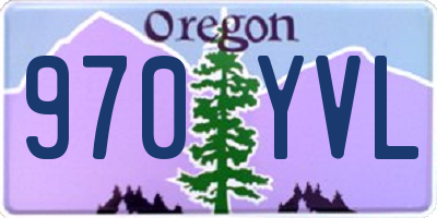 OR license plate 970YVL