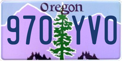 OR license plate 970YVO