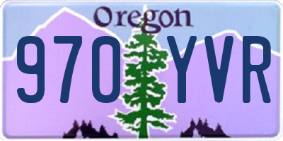 OR license plate 970YVR