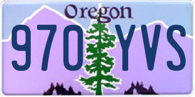 OR license plate 970YVS