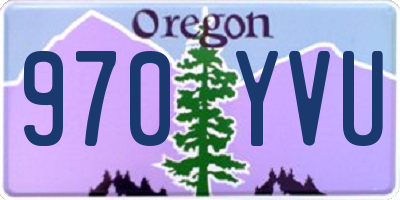 OR license plate 970YVU