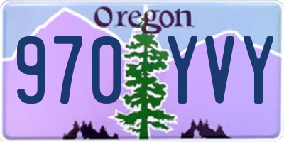 OR license plate 970YVY