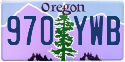 OR license plate 970YWB