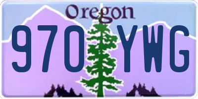 OR license plate 970YWG