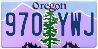 OR license plate 970YWJ