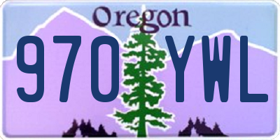 OR license plate 970YWL