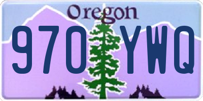 OR license plate 970YWQ