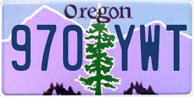 OR license plate 970YWT