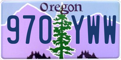 OR license plate 970YWW
