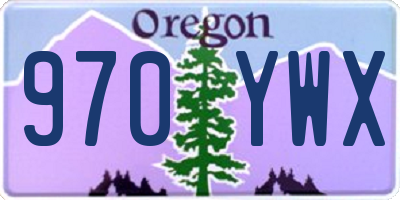 OR license plate 970YWX