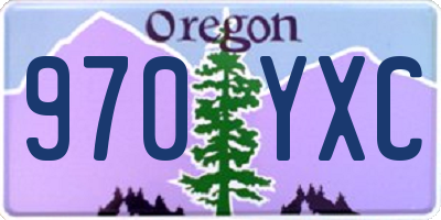 OR license plate 970YXC