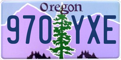 OR license plate 970YXE