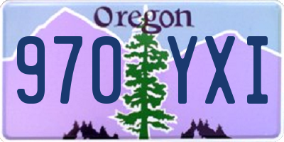 OR license plate 970YXI