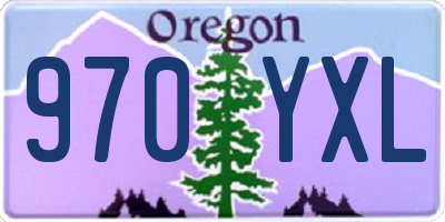 OR license plate 970YXL