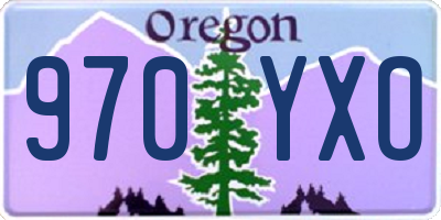 OR license plate 970YXO