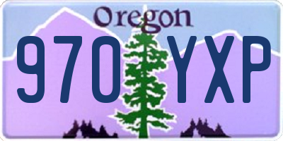 OR license plate 970YXP
