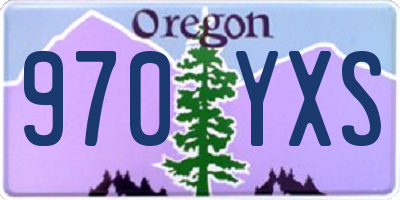 OR license plate 970YXS